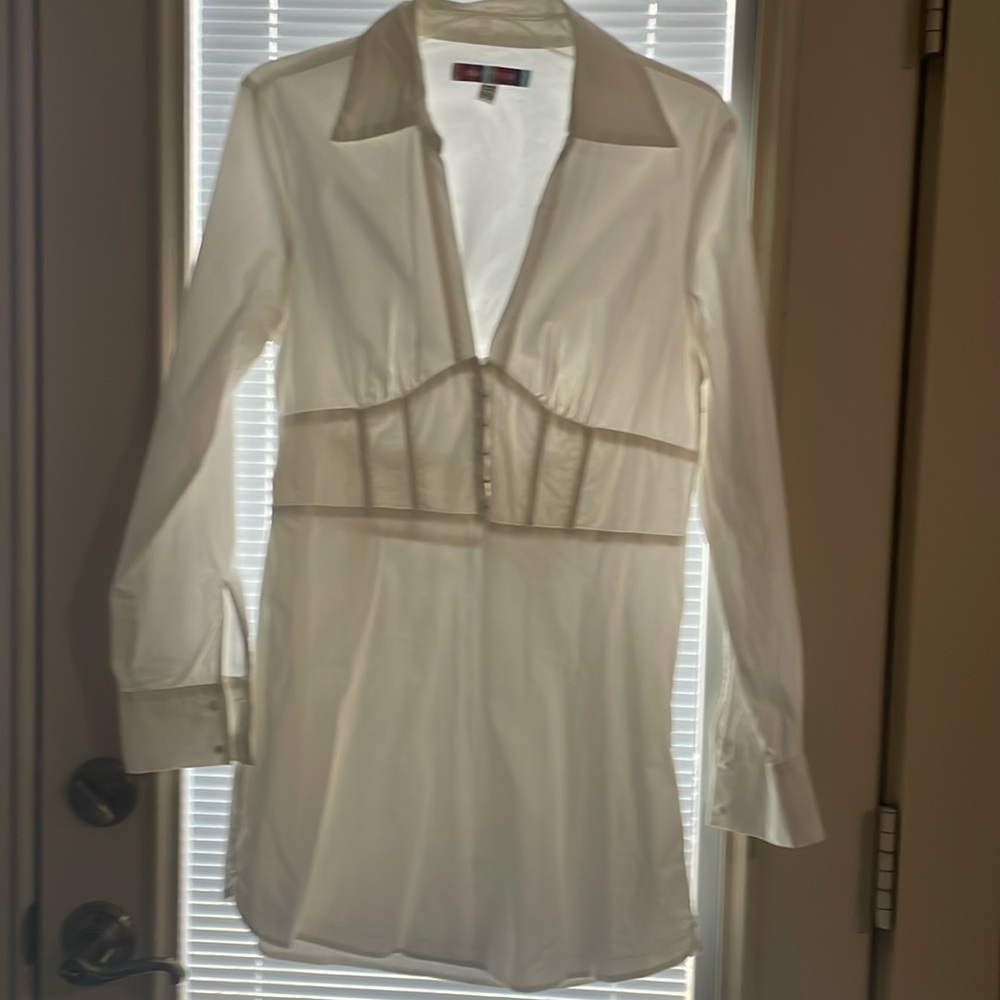 Long sleeve mini dress, very cute and flattering